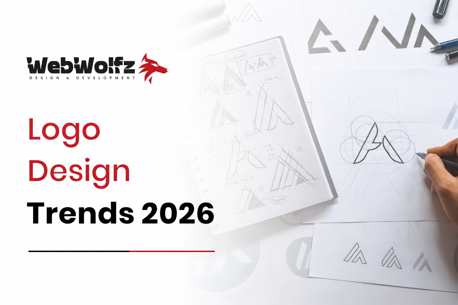 Top Logo Design Trends in 2026 Create Your Unique Brand Identity with WebWolfz for ₹4500
