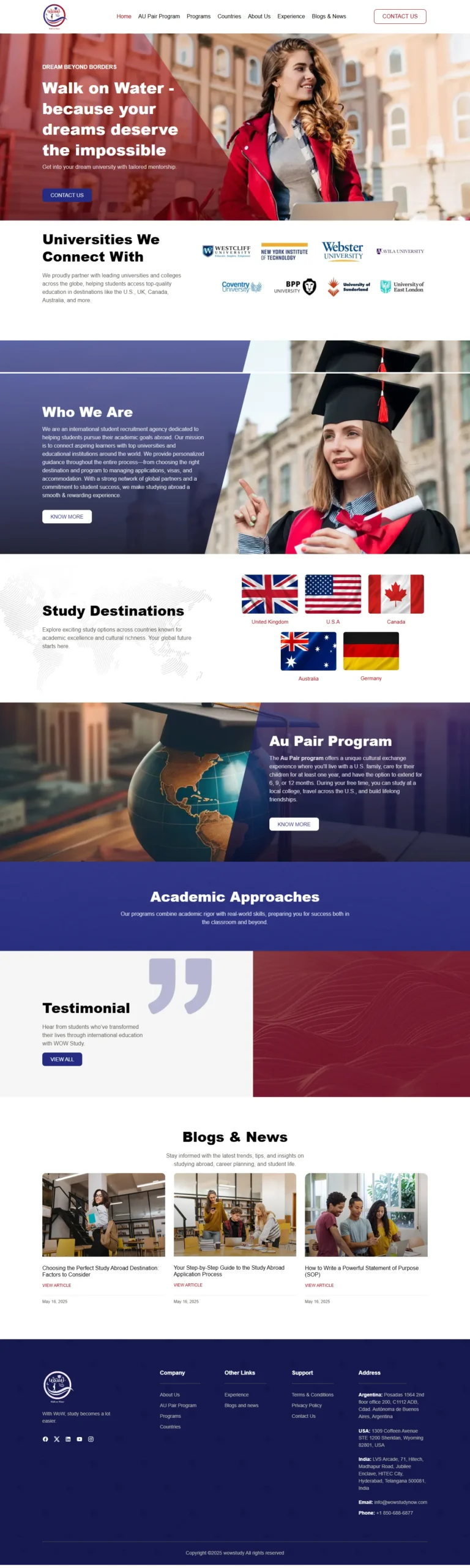 WowStudy home screen