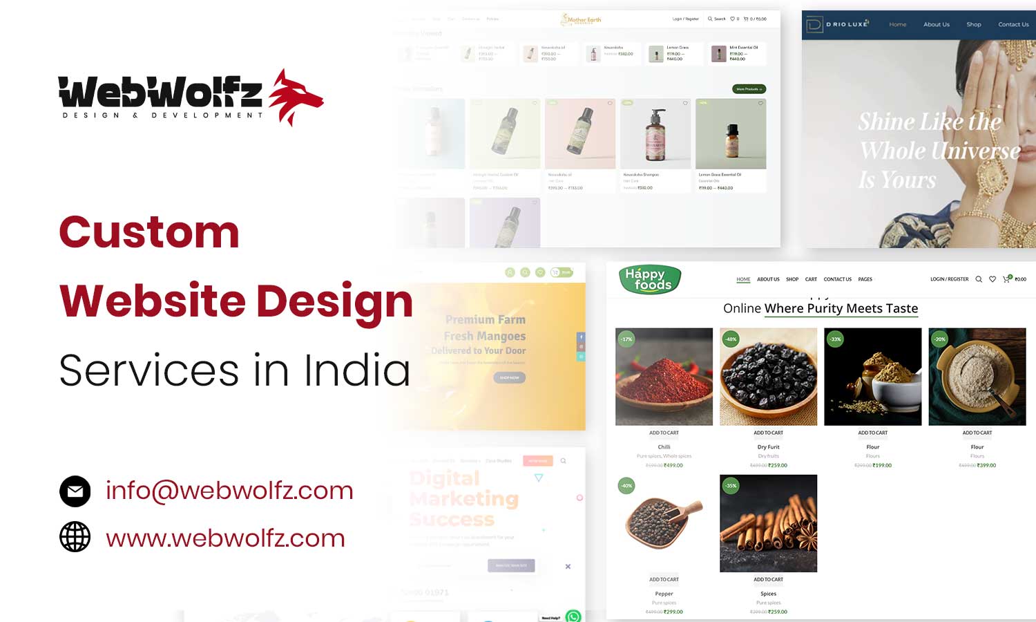 custom website design services in india