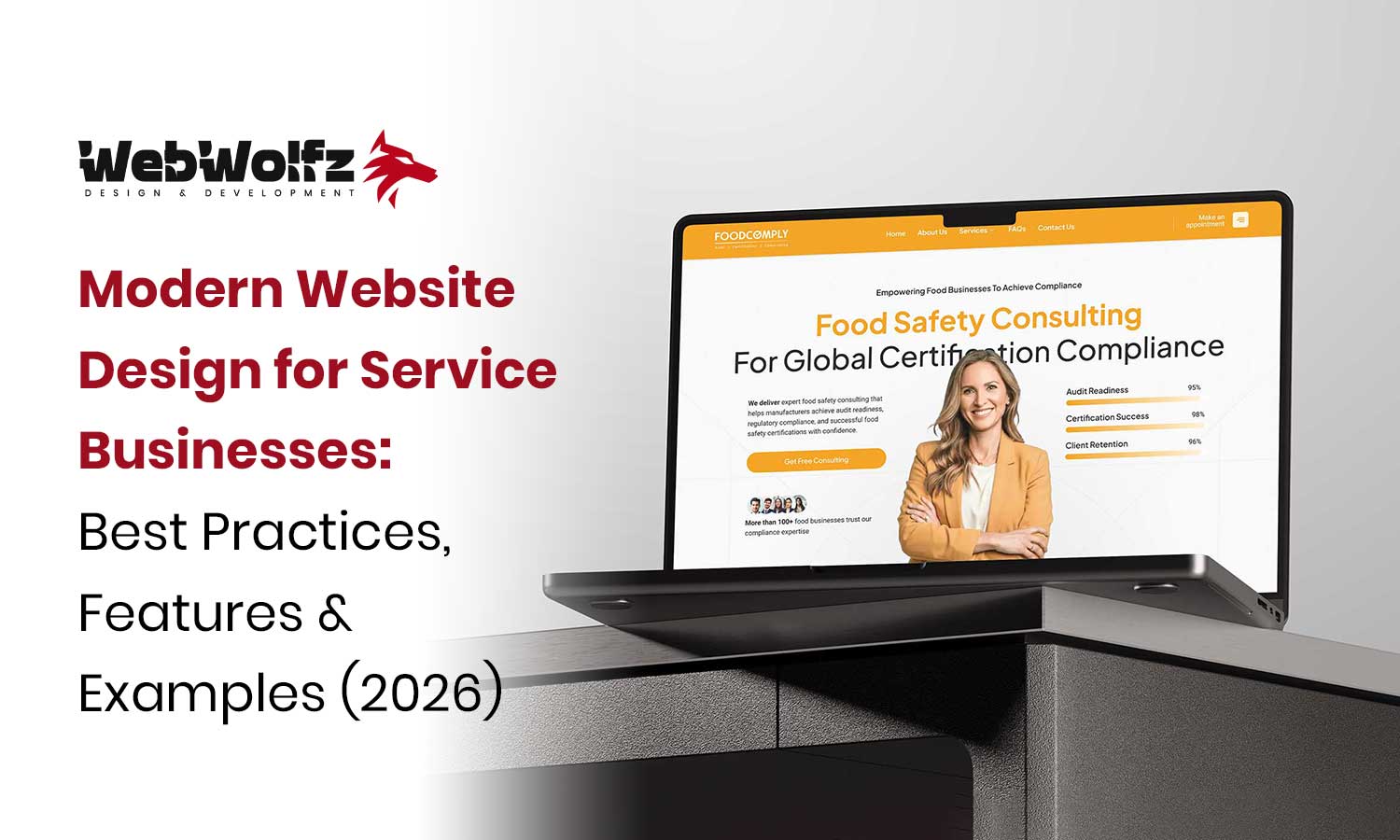 Modern Website Design for Service Businesses Best Practices, Features & Examples (2026)