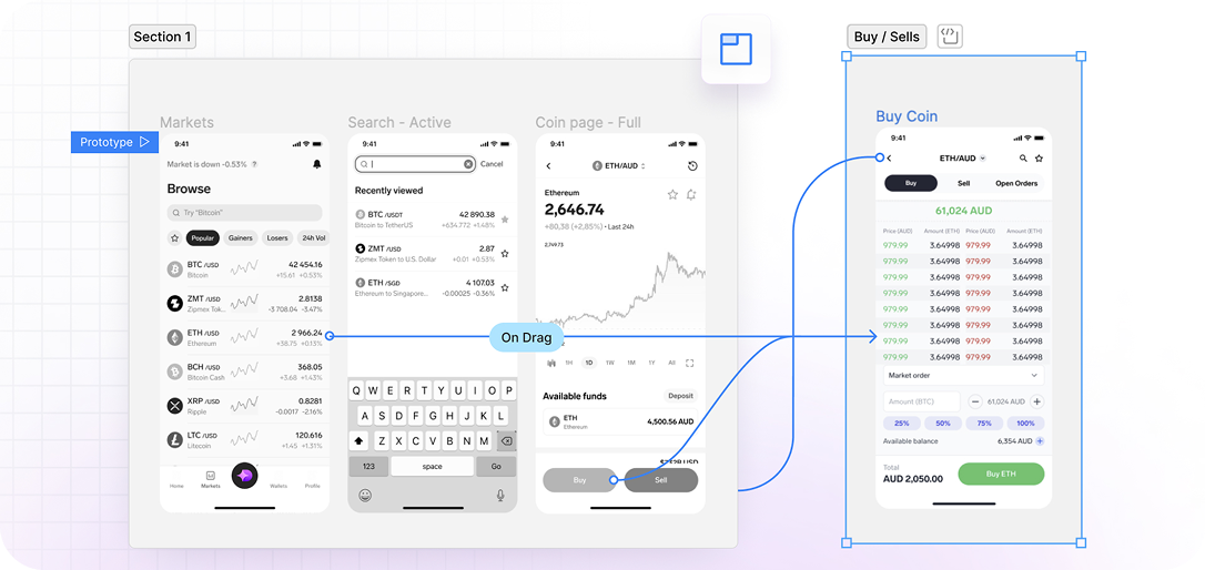 Figma Adobe XD Prototypes