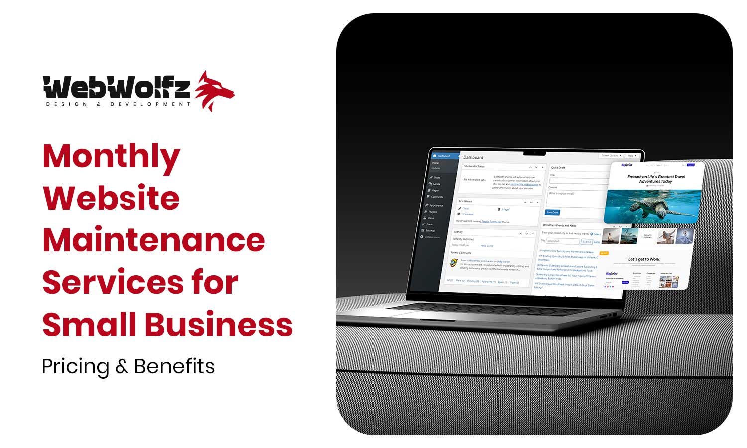 Monthly Website Maintenance Services for Small Business Pricing & Benefits