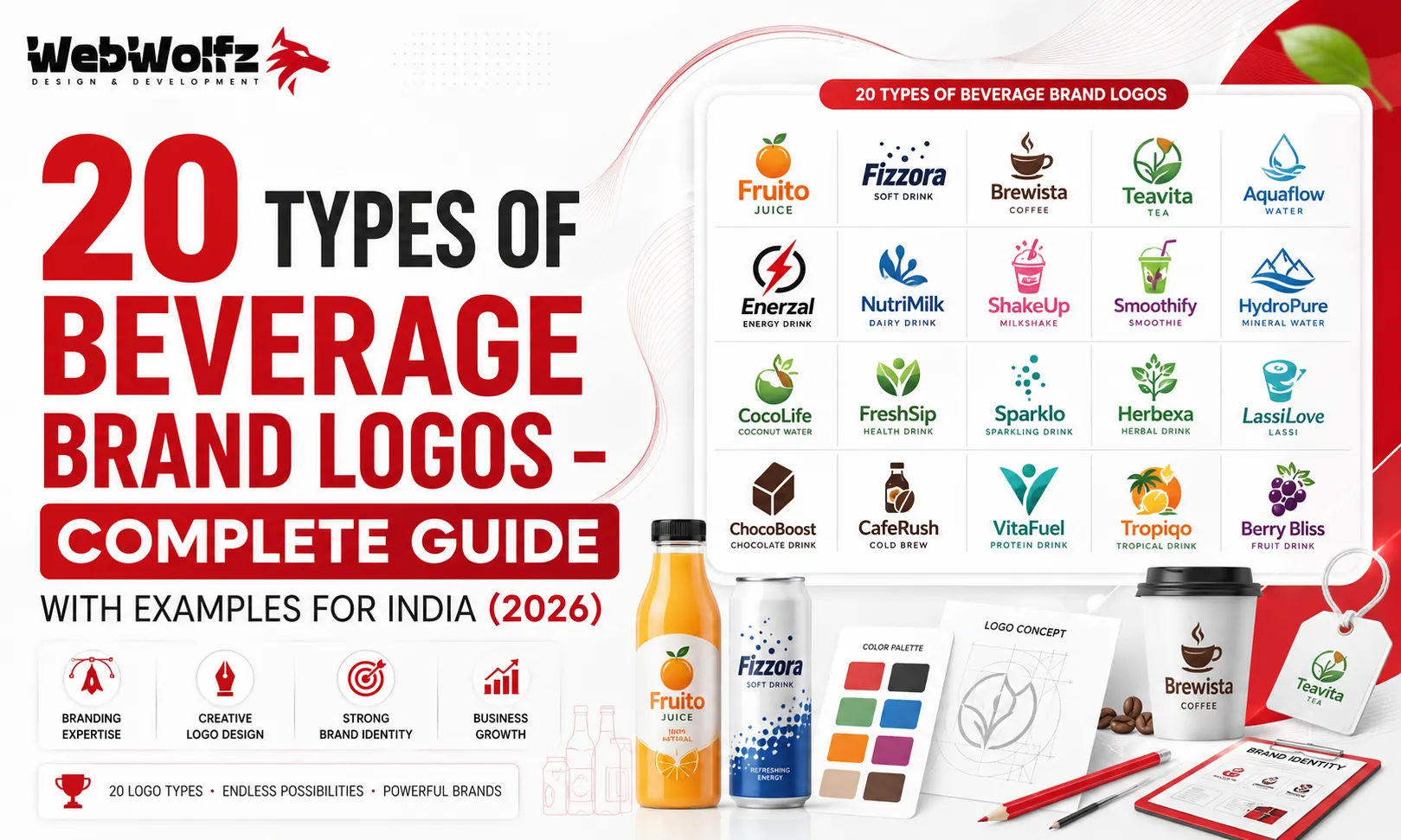 20 Types of Beverage Brand Logos – Complete Guide with Examples for India (2026)