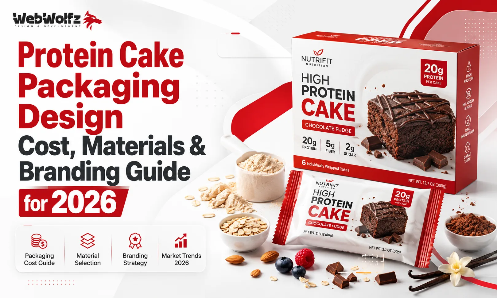Protein Cake Packaging Design Cost, Materials & Branding Guide for 2026
