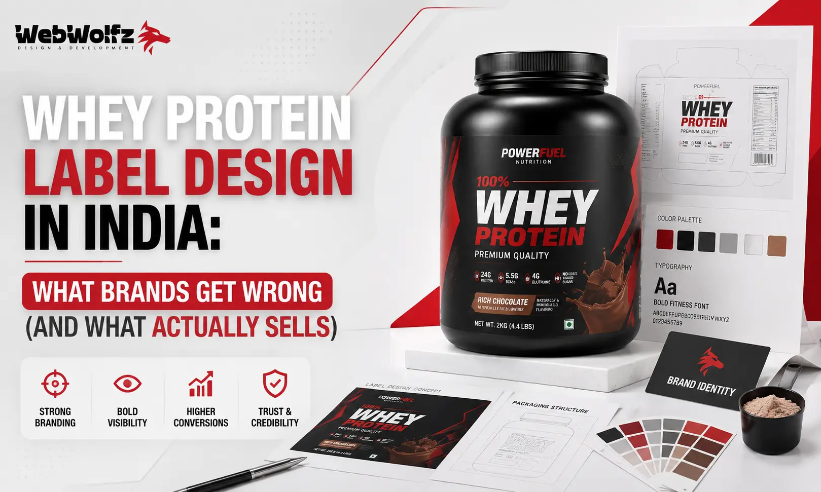 Whey Protein Label Design in India What Brands Get Wrong (And What Actually Sells)