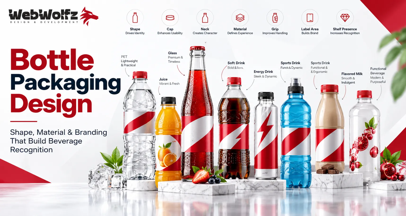Types of Beverages Packaging Design: A Complete Guide for Beverage Brands in 2026 1 Bottle Packaging Design